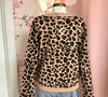 Leopard Print Button Down Cardigan