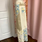 Floral Patch and Mixed Print Mineral Washed Pants