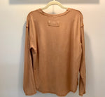 Cinnamon Mineral Washed Cotton Top