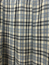 Checker Print Pleated Skirt