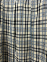 Checker Print Pleated Skirt