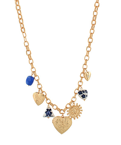 Heart Locket Charm Necklace