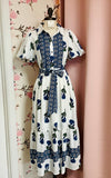 Blue Floral Maxi Dress