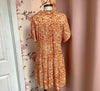 Floral Paisley Mixed Print Tiered Dress With Fray Details
