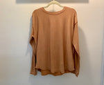 Cinnamon Mineral Washed Cotton Top