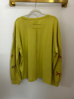 LS RIBBON PRINTED TOP