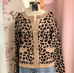 Leopard Print Button Down Cardigan