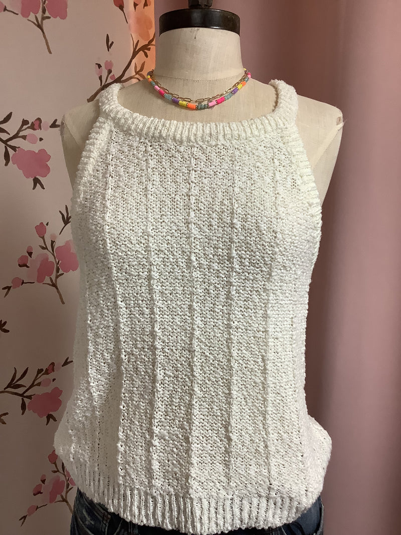Ivory Sleeveless Top