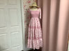 Pink & Red Mixed Floral Print Shoulder Tie Maxi Dress