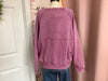 Orchid Mineral Wash Terry Top With Pockets
