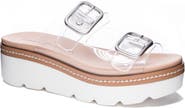 Chinese Laundry Surfs Up Clear Vinyl Slide Sandal