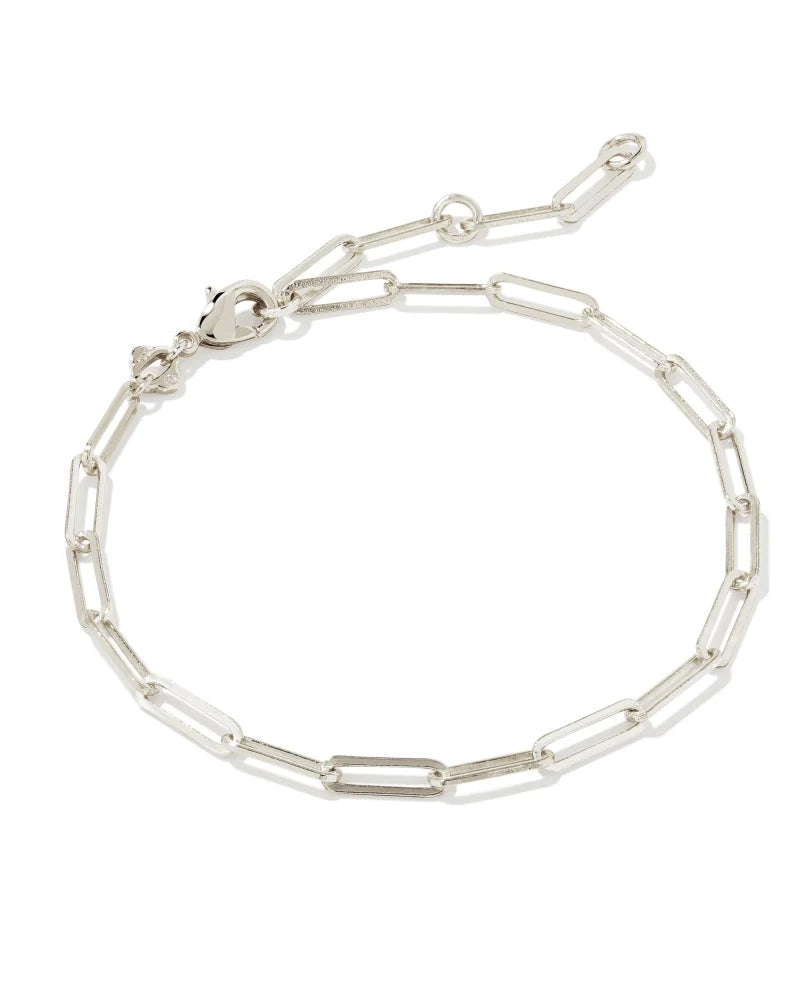 Kendra Scott Courtney Paperclip Bracelet Silver