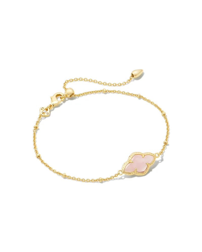 Kendra Scott Abbie Satellite Chain Bracelet Rose Quartz