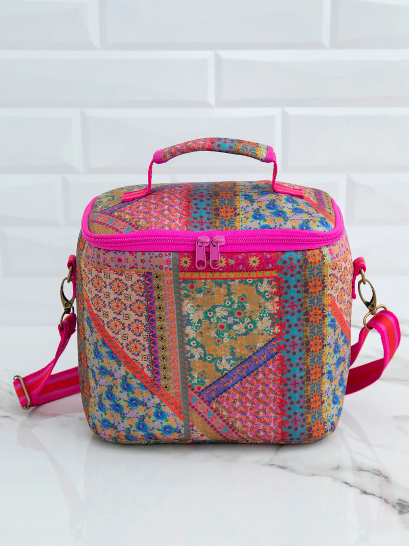 Natural Life On The Go Lunch Tote - Folk Flower Patchwork