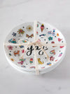 Natural Life "Save Paper" Melamine Party Plates, Set of 4 - Yay