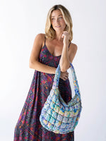 Blue Watercolor Natural Life Puffy Fit-It-All Bag